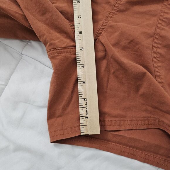 Prana Kanab Shorts Womens Large Orange Pull on Elastic Waist Hiking‎ Outdoor - Picture 8 of 8